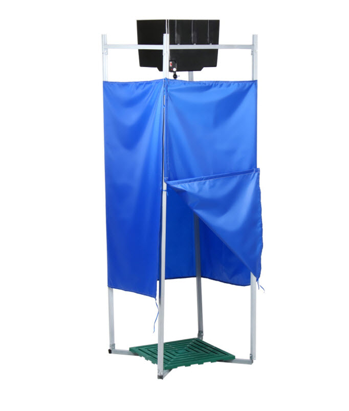 Душ дачный 80×80×250см, тент, бак пластик 55л, с ЭВН арт.4346370 по цене 