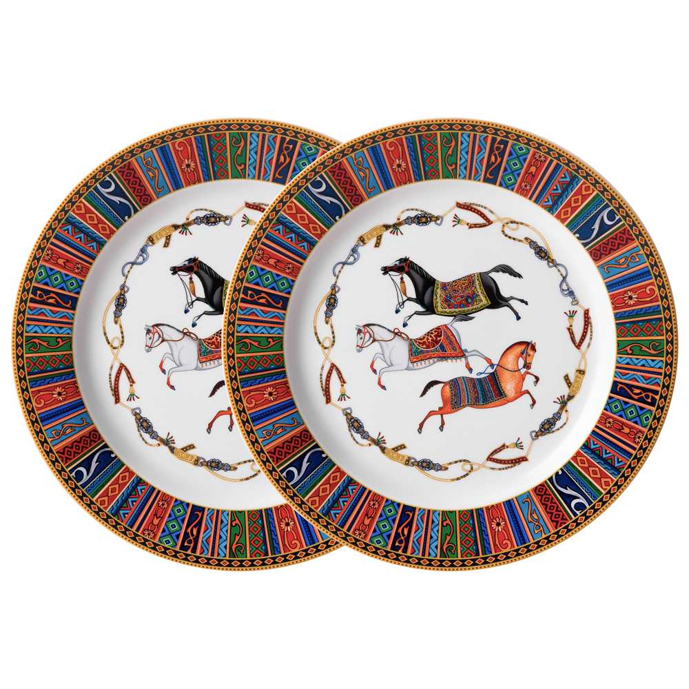 Набор тарелок закусочных Лефард Пассаж 2шт 22,5см, фарфор арт.760-861 по цене 