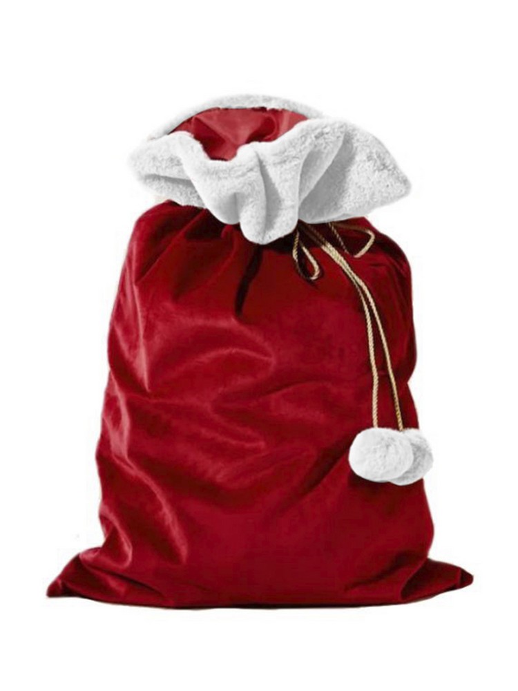 Мешочек для подарков из бархата полиэстэр 20х30см арт.90610/90611 по цене 