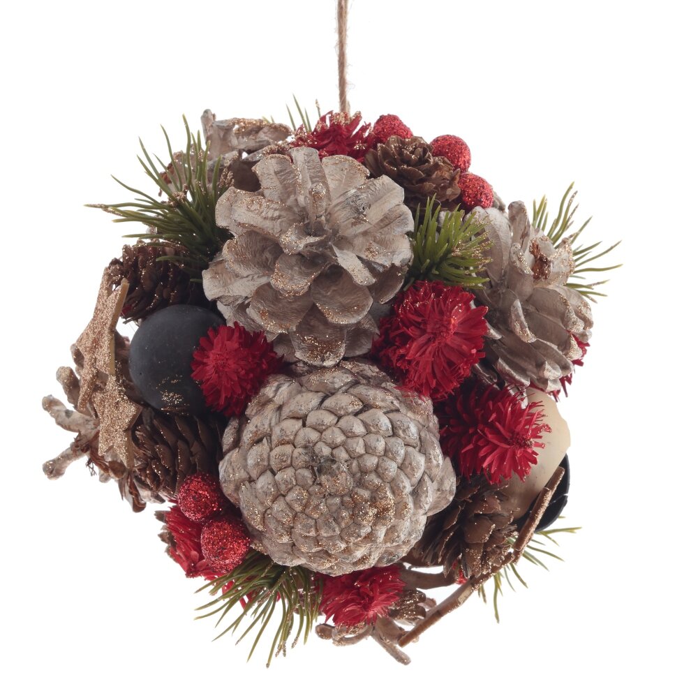 Изделие декоративное подвесное Шар 17х17х9см арт.808753 по цене 