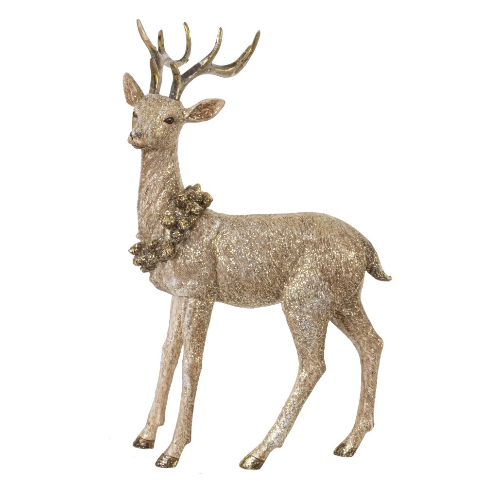 Фигурка декоративная Олень 20,5х13х34см арт.743939 по цене 