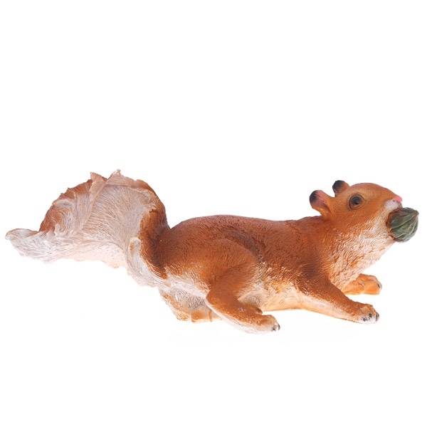 Фигура декоративная садовая Белка с желудем навесная, 26см по цене 