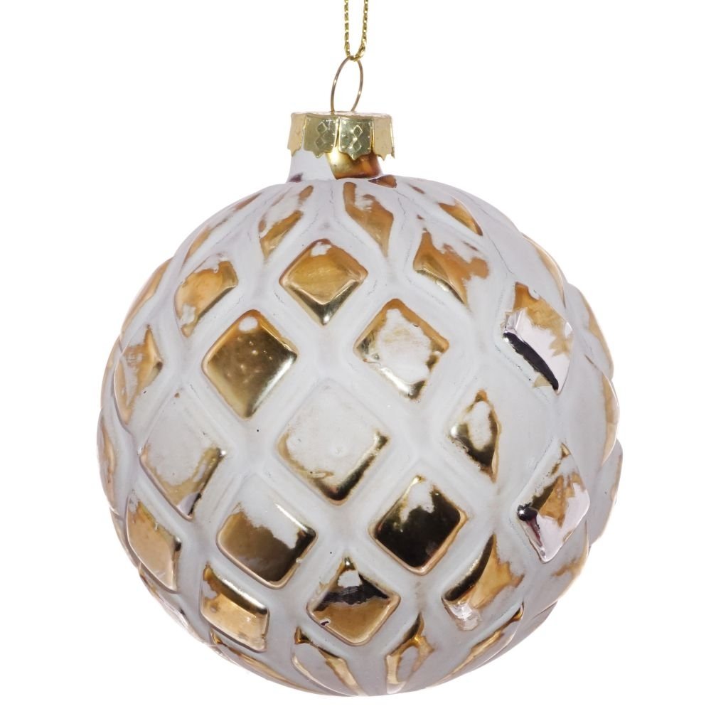 Украшение новогоднее Шар Винтаж 8см стекло арт.721465 по цене 