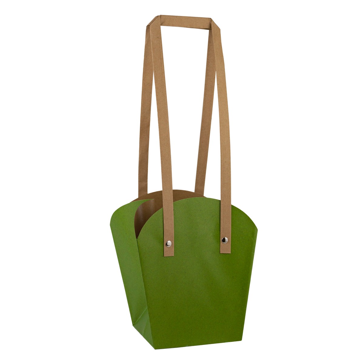 Пакет для цветов (бумага) 18,5х16,5х11,5см,зеленый арт.к000029155 по цене 