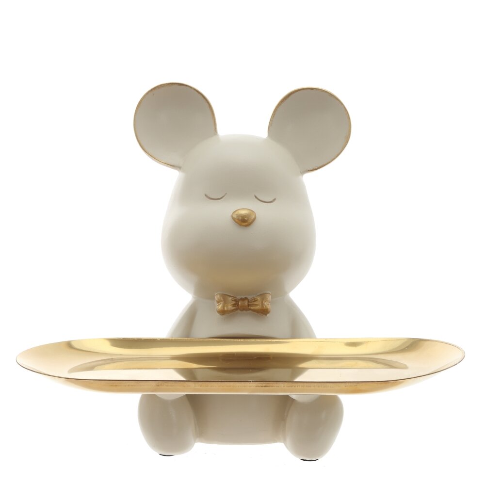 Фигурка декоративная с подносом Медвежонок 22х17х19см арт.816410 по цене 