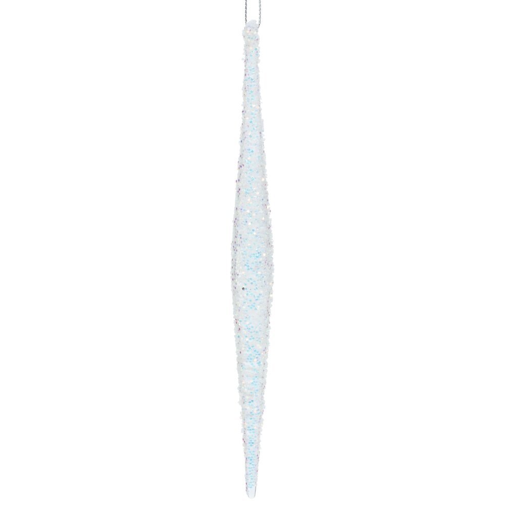 Украшение новогоднее Сосулька 2х2х20см, стекло арт.779111 по цене 