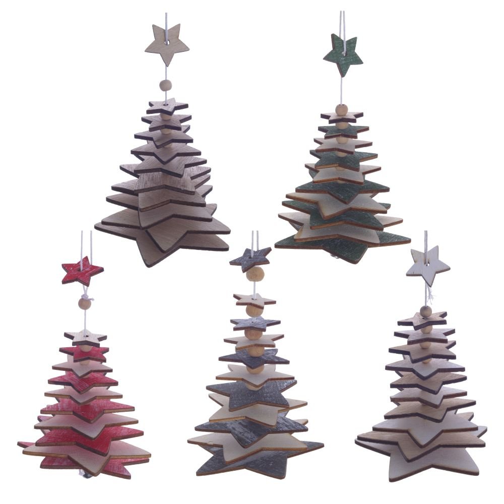 Украшение новогоднее Ёлка 7х7х22 см по цене 