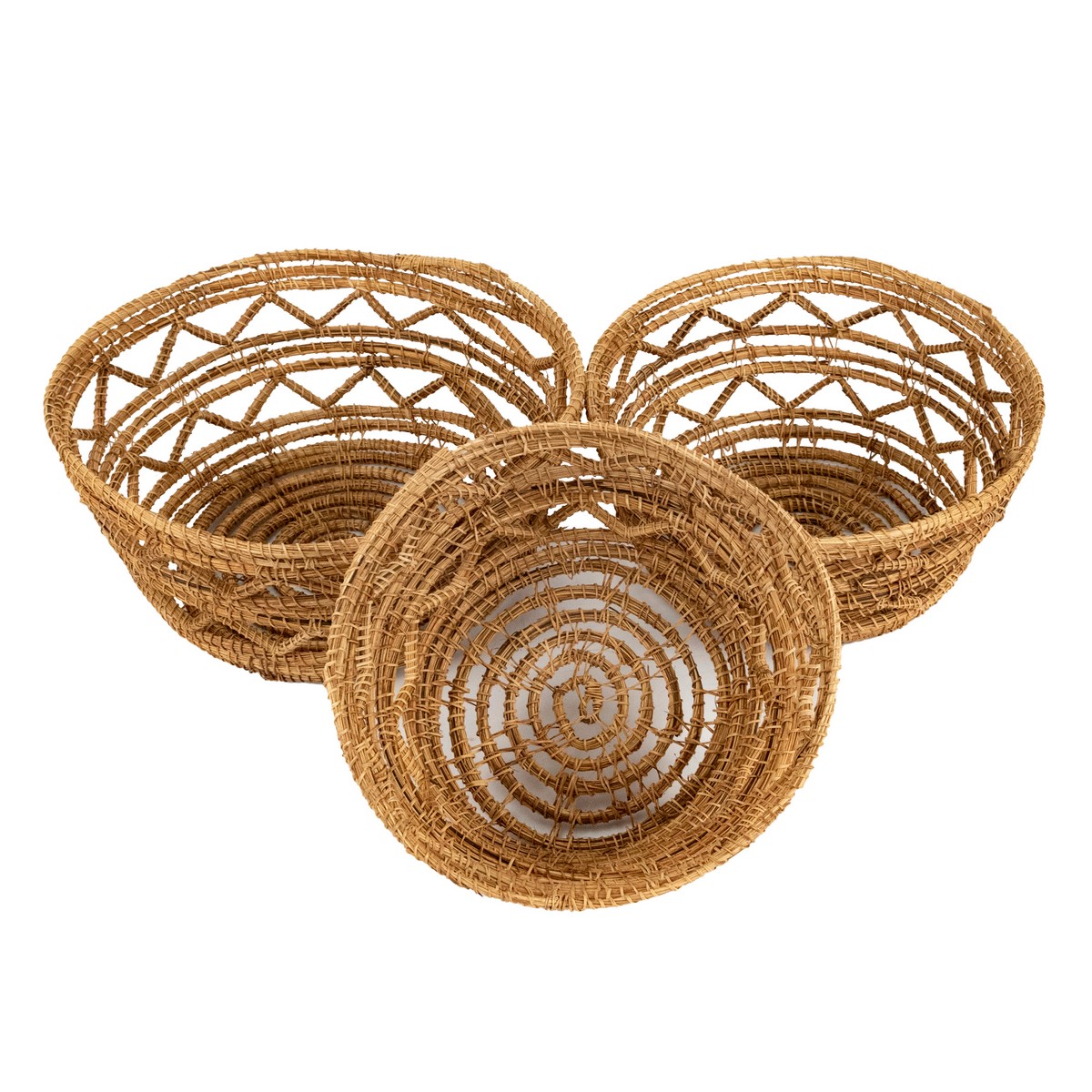 Кашпо плетеное малое, растительный материал арт.к000034562-3 по цене 