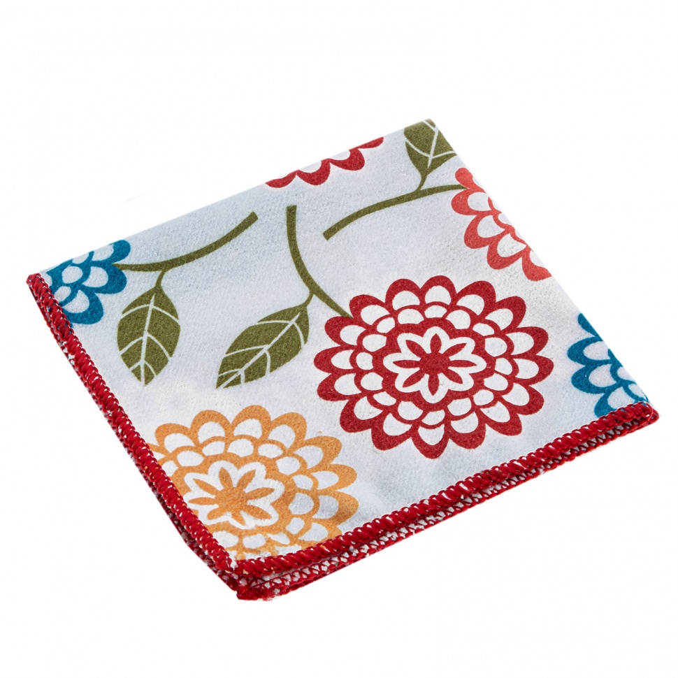 Салфетка из микрофибры универсальная с цветами Палисад Хоум 30х30см арт.923435 по цене 