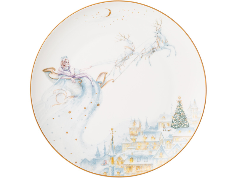 Тарелка обеденная Лефард Снежная Королева фарфор 25,5см арт.590-548 по цене 