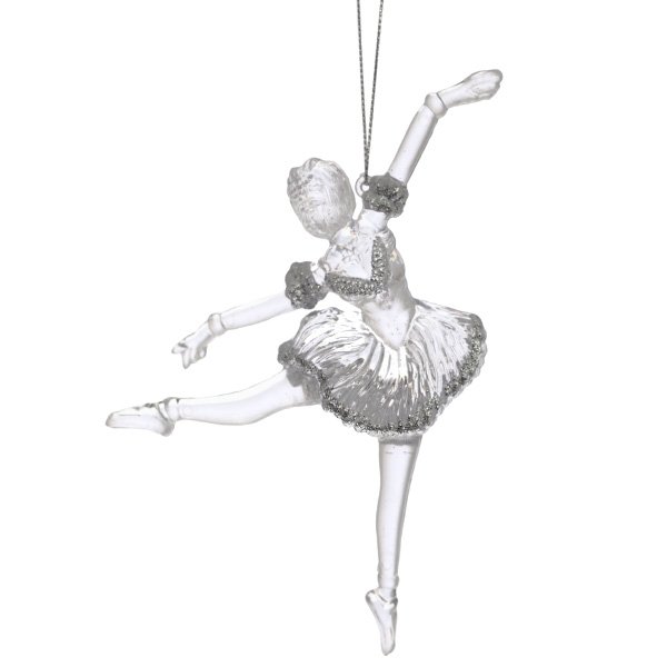 Украшение новогоднее Балерина 10х2,5х14см полимерные материалы арт.254639 по цене 