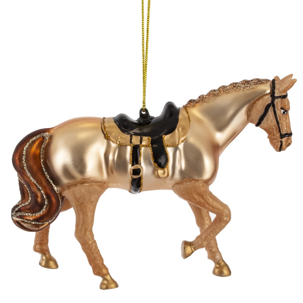 Украшение новогоднее Лошадь 12х3х9см арт.824680 по цене 