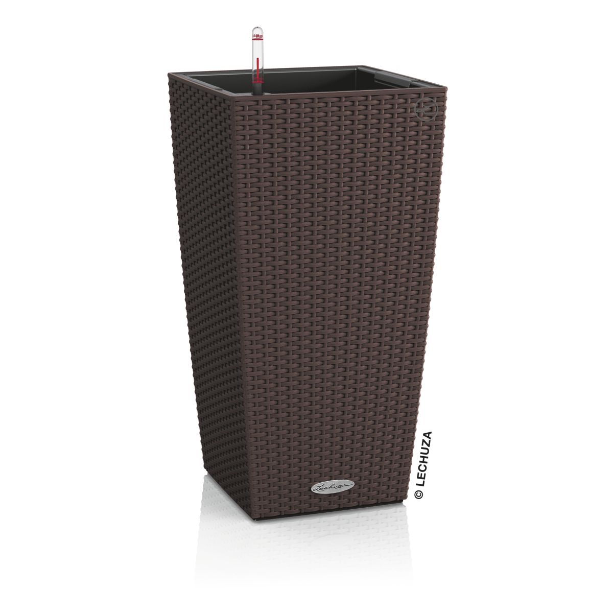 Кашпо с автополивом Лечуза Кубико Коттедж 30см мокко, пластик арт.15225 по цене 