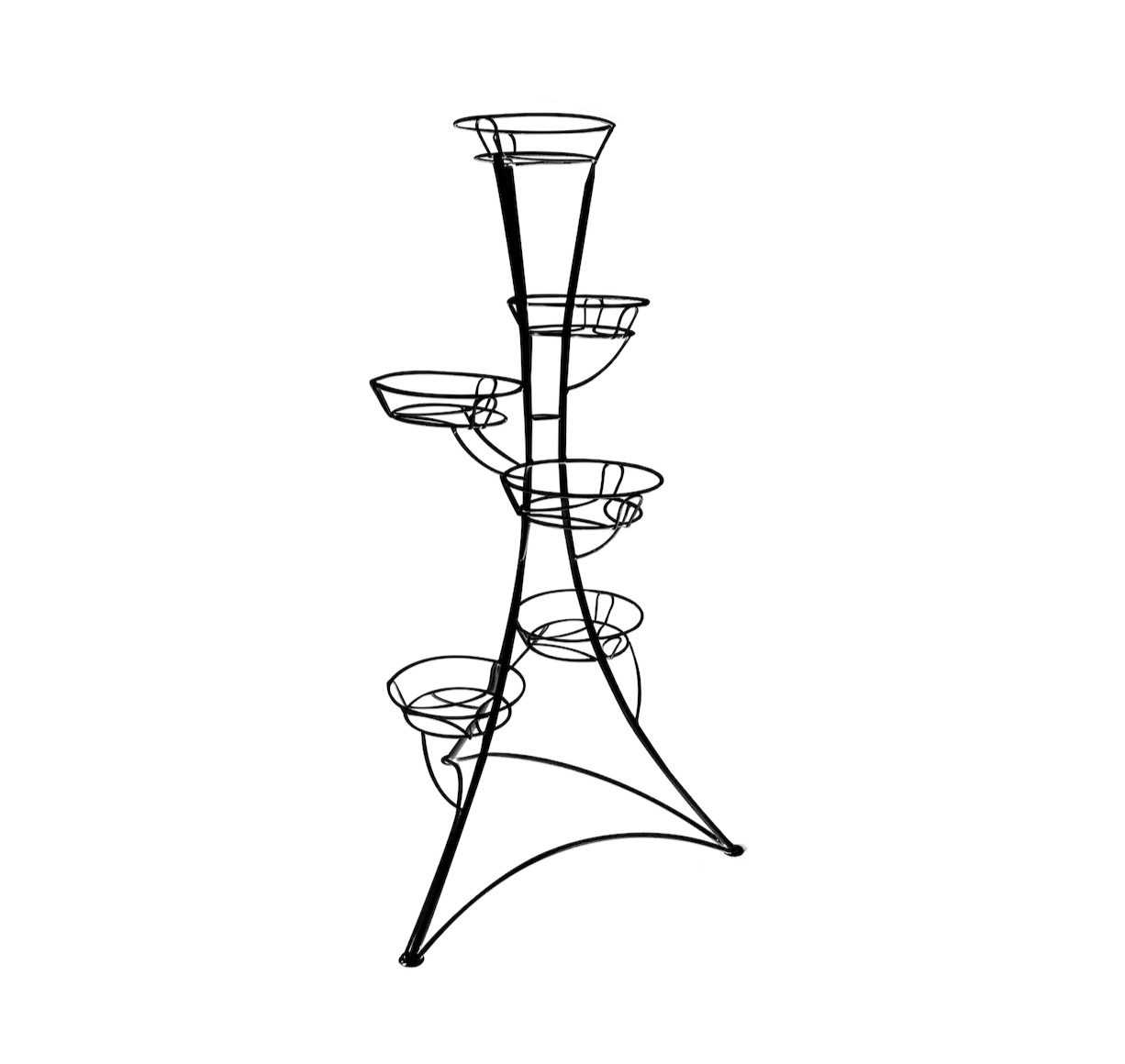 Подставка Классика на 6 цветков черная, металл арт.16050406 по цене 
