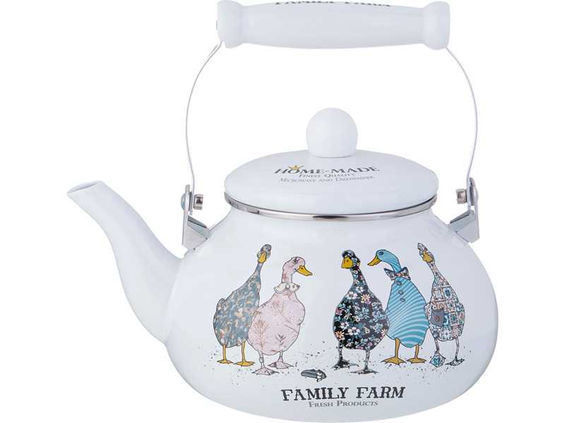 Чайник Агнесс Семейная ферма эмаль 2,5л арт.934-626 по цене 
