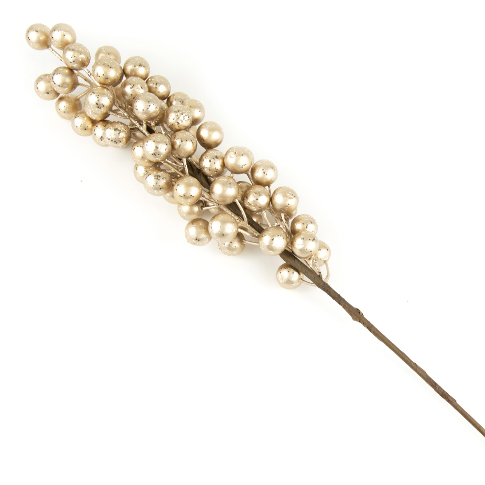 Ветка с ягодами шампань 57см по цене 