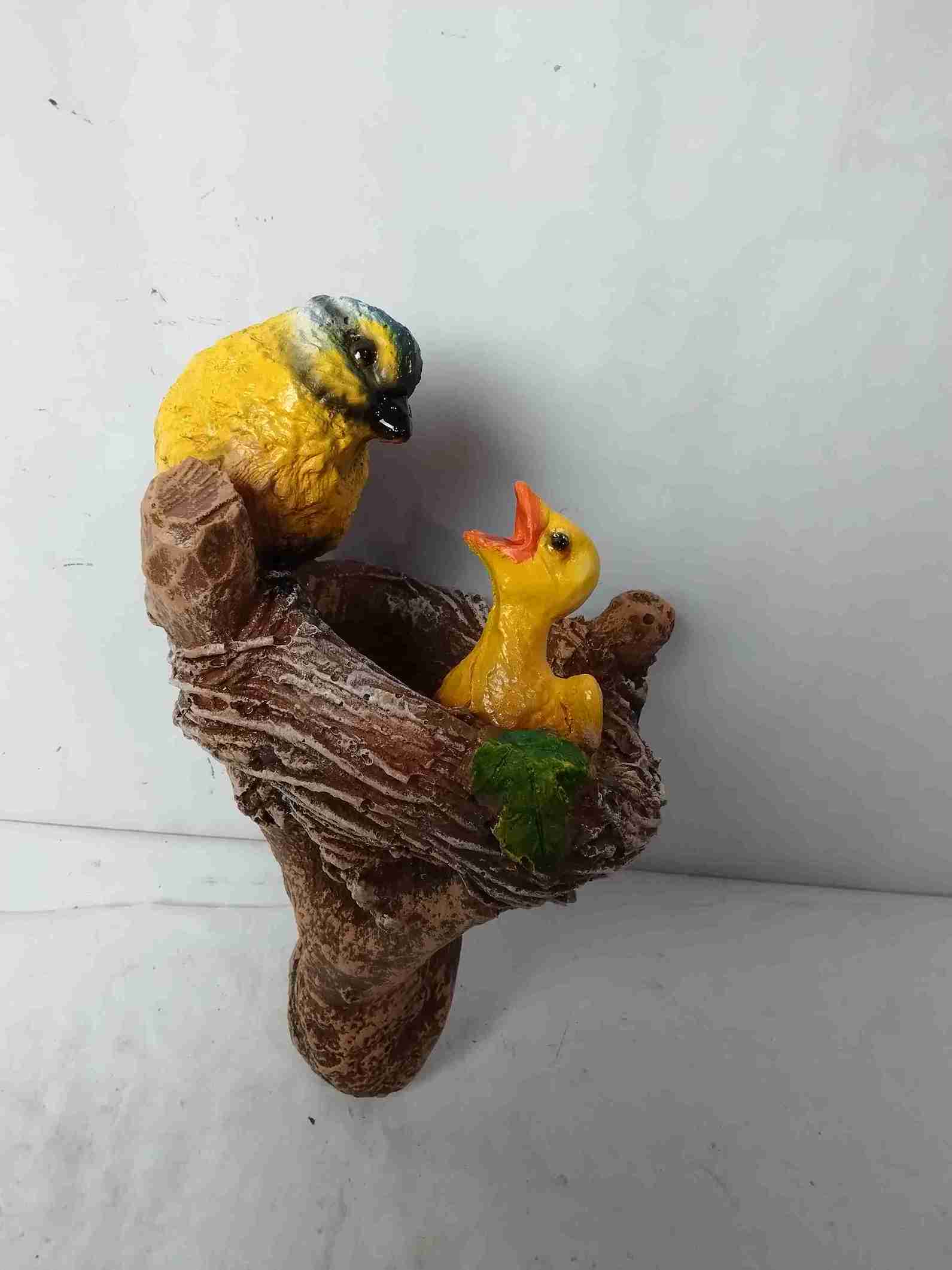 Фигура Навесное гнездо с птенцами 26cм, полистоун арт.F940 по цене 