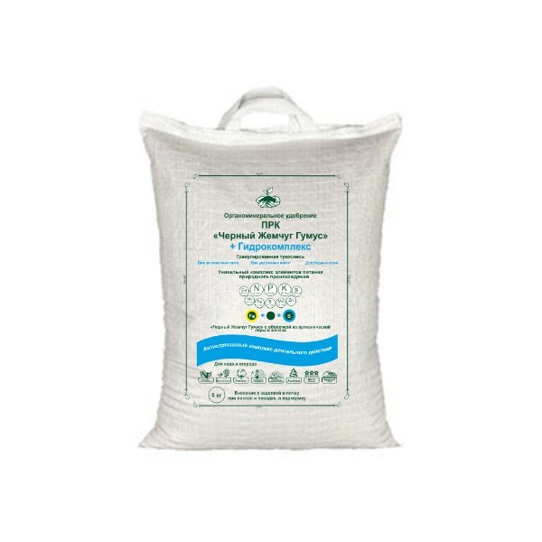 Удобрение сухое Гидрокомплекс  Черный жемчуг 5кг по цене 