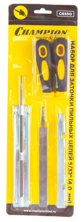 Набор для заточки пильных цепей CHAMPION С6550 по цене 