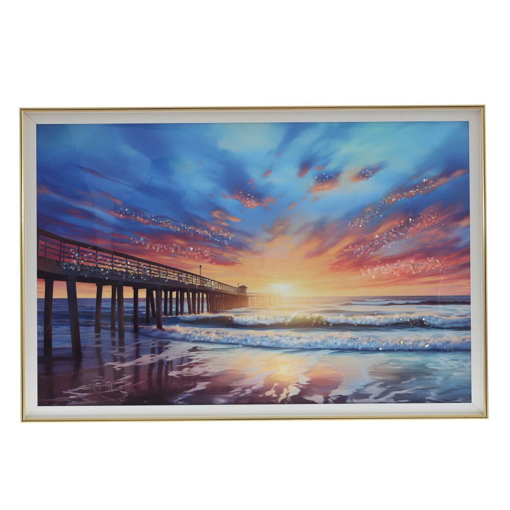 Панно Морской закат 92,5х2,5х62см арт.818058 по цене 