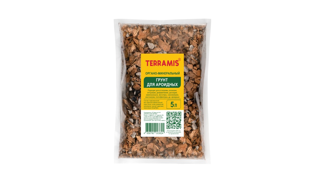 Грунт Террамис  для Ароидных органо минеральный  5л по цене 