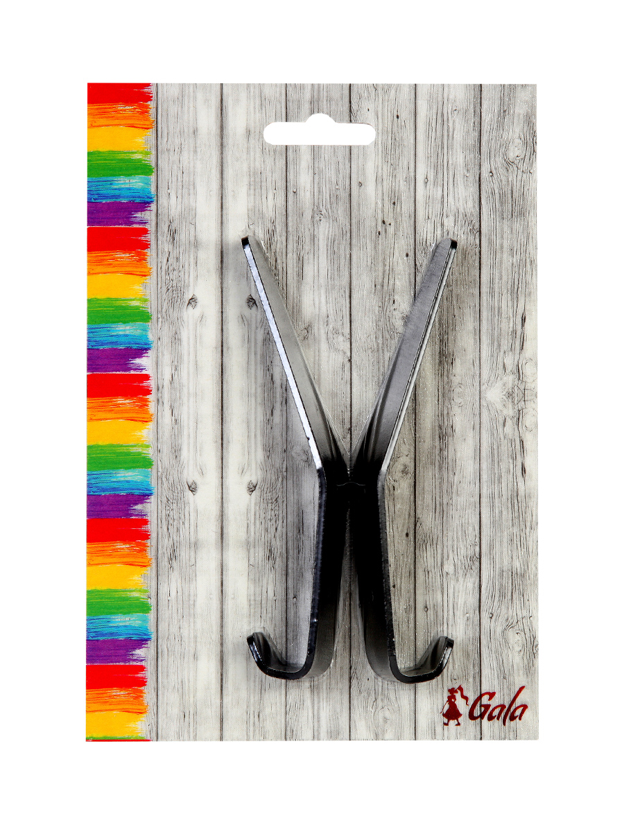 Набор крючков 2шт: 11,6х3,7х2,7см, металл арт.NK001-BY по цене 