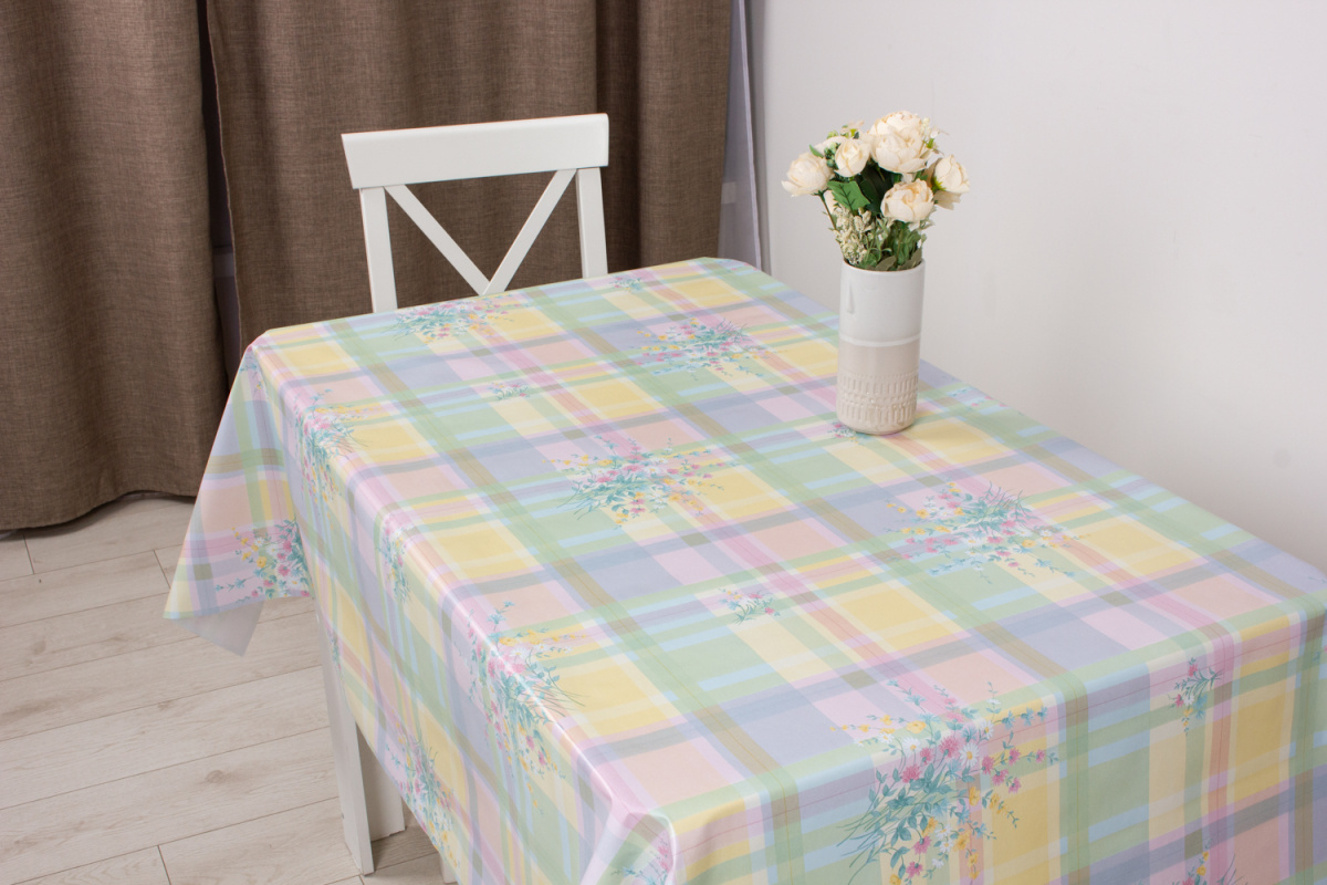 Клеенка Камелия Полевые цветы 140см арт.15473 по цене 