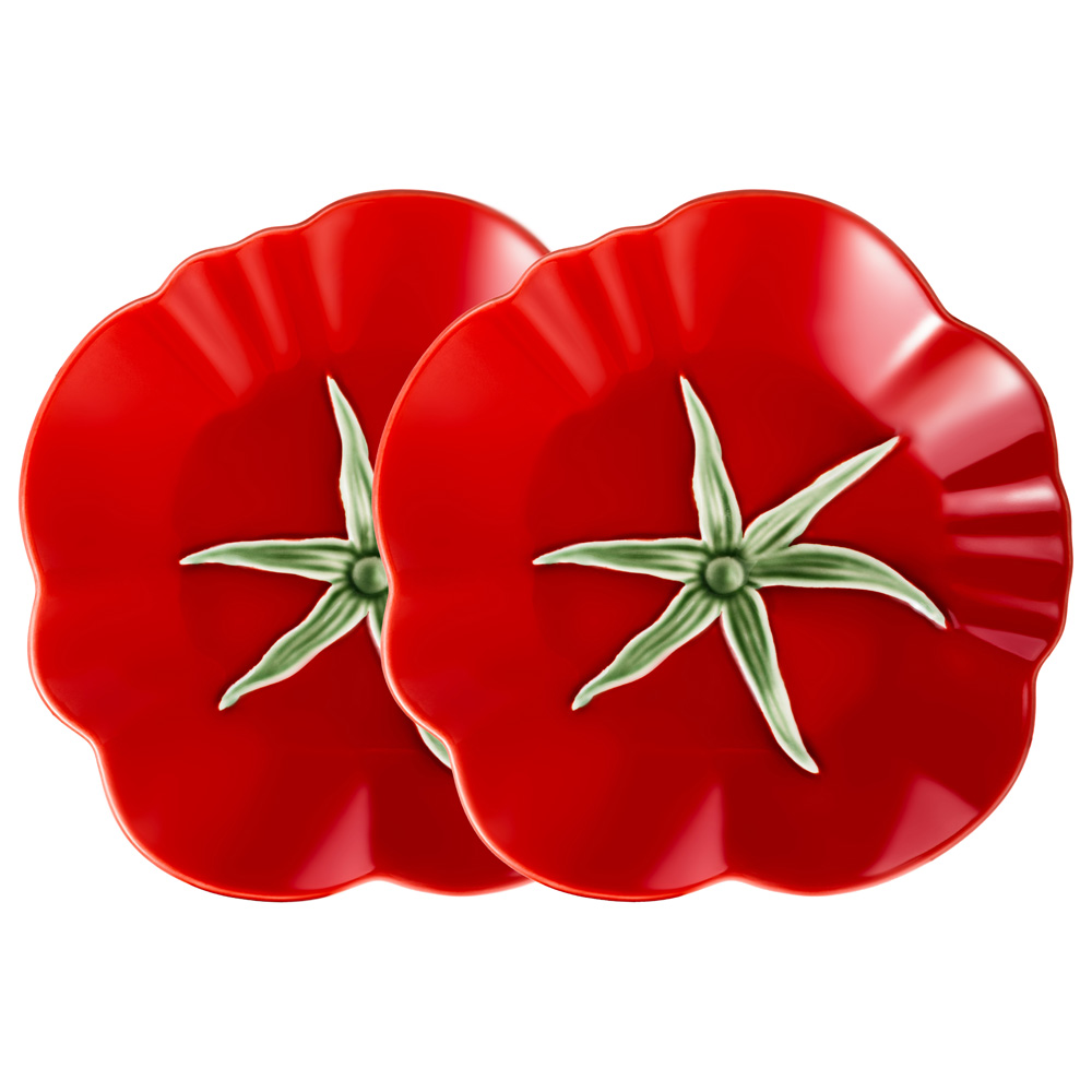 Набор тарелок закусочных Лефард Томат 21см 2шт, керамика арт.536-296 по цене 