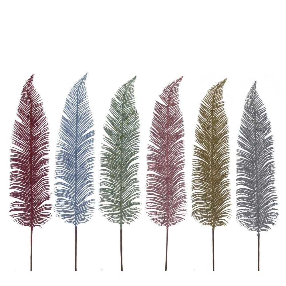 Изделие декоративное Ветка перо 12х1х83см полимерные материалы, металл арт.746912 по цене 