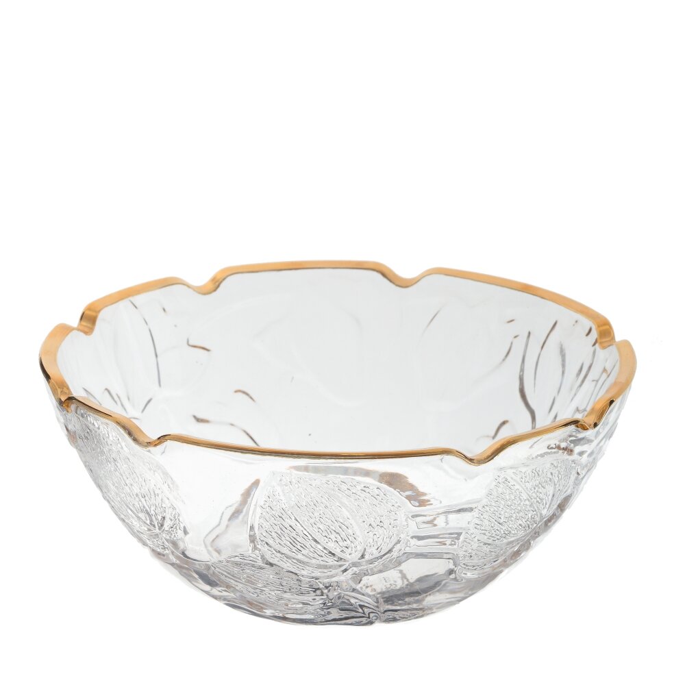 Ваза для фруктов кант золото 28х28х11см арт.789529 по цене 