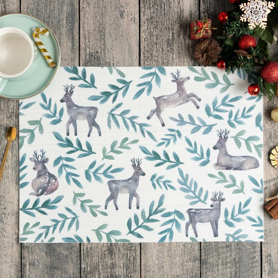 Салфетка сервировочная Доляна Олени ПВХ 40х29см арт.6851491 по цене 