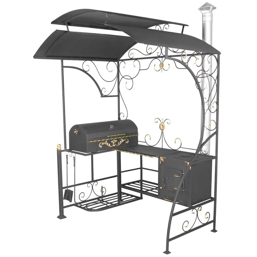 Мангал Милан Барбекю с печью по цене 