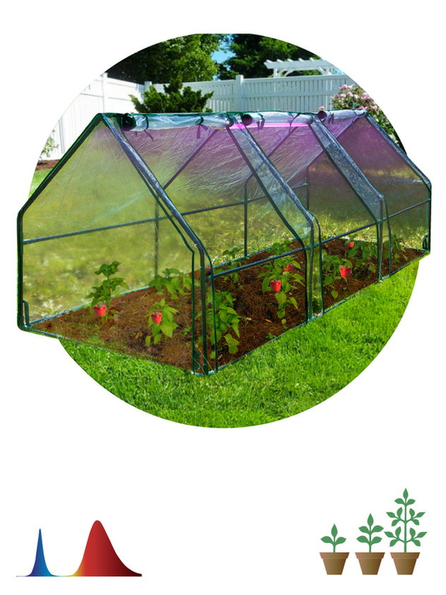 Теплица напольная ГРИН ЭППЛ ДжиЭй-Хаус-макс со светильниками в комплекте, 2700х900х900 мм, 3 отсека по цене 