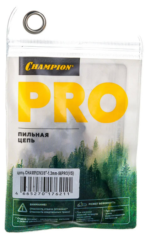 Цепь пильная 3/8"-1,3mm- 56 PRO (VS) CHAMPION A050-VS-56E по цене 