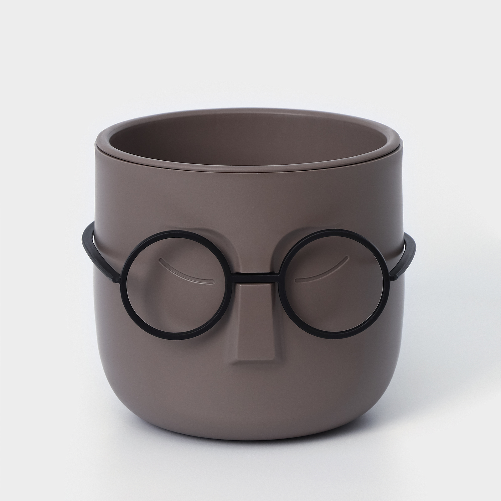 Кашпо со вставкой Стив 650мл, серый арт.9246672 по цене 