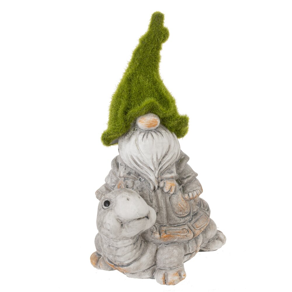 Фигурка декоративная Гном на черепахе 12х8х18см арт.815931 по цене 