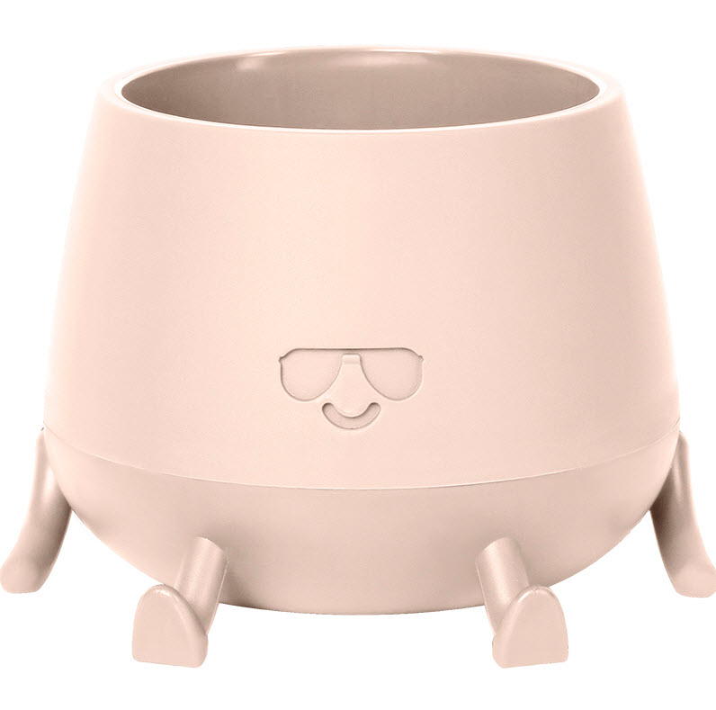 Кашпо Мистер Крутой 0,6л пудровый, пластик арт.КШ-1852 по цене 