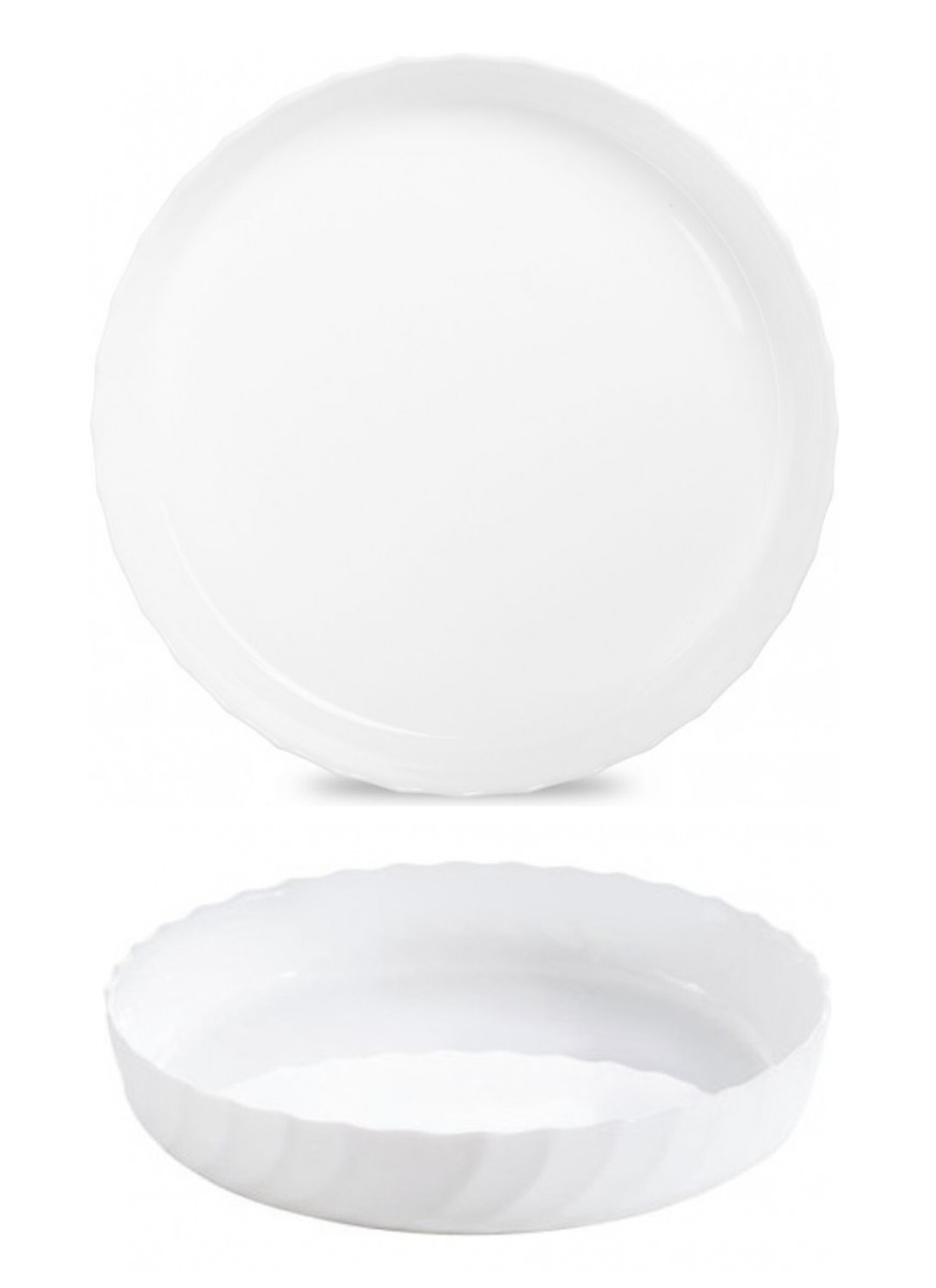 Форма для запекания круглая 26x4,5см, жар стекло арт.TNL0006BWT по цене 