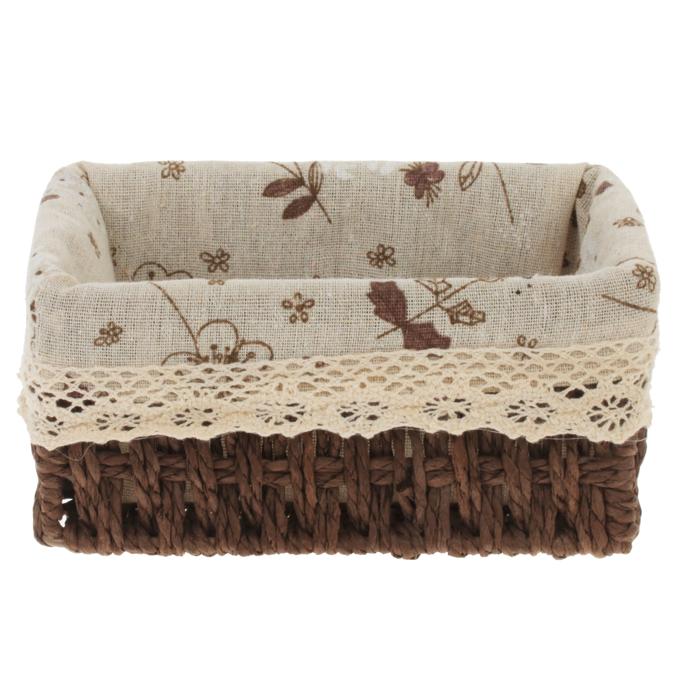Корзина Медовый аромат, коричневый 18х12х8см по цене 