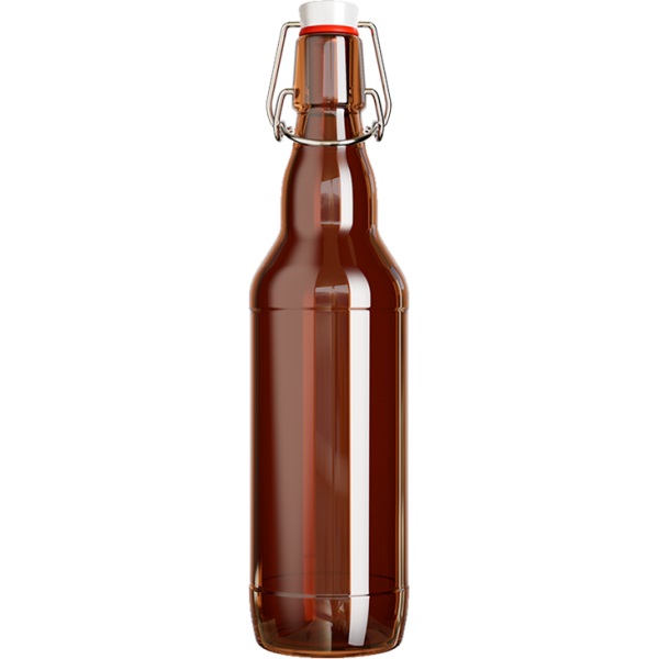 Бутылка Пивная с бугельным замком Коричневая 0,5л по цене 