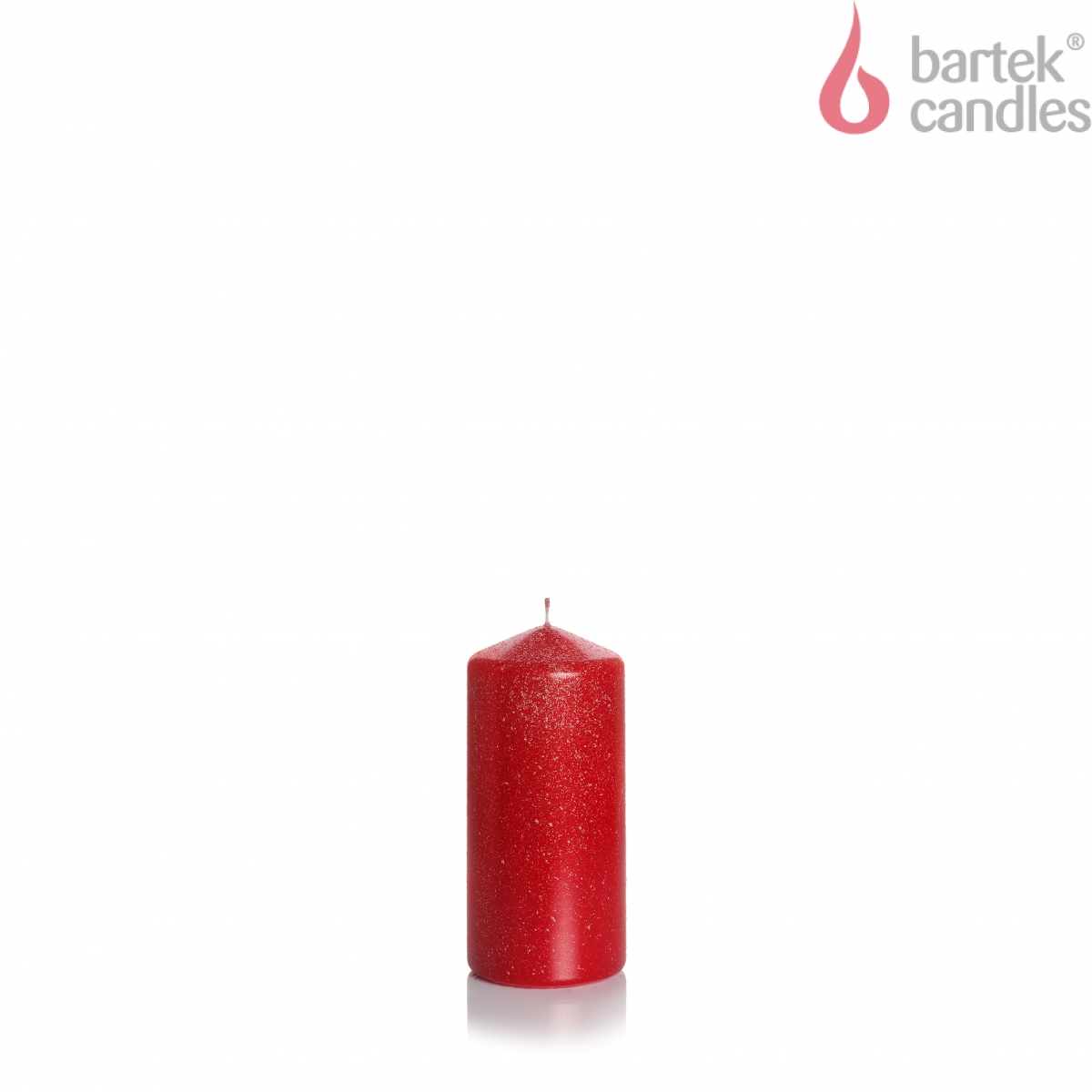 Свеча Колонна Мерцание и Яркость красный металлик 6х13см по цене 
