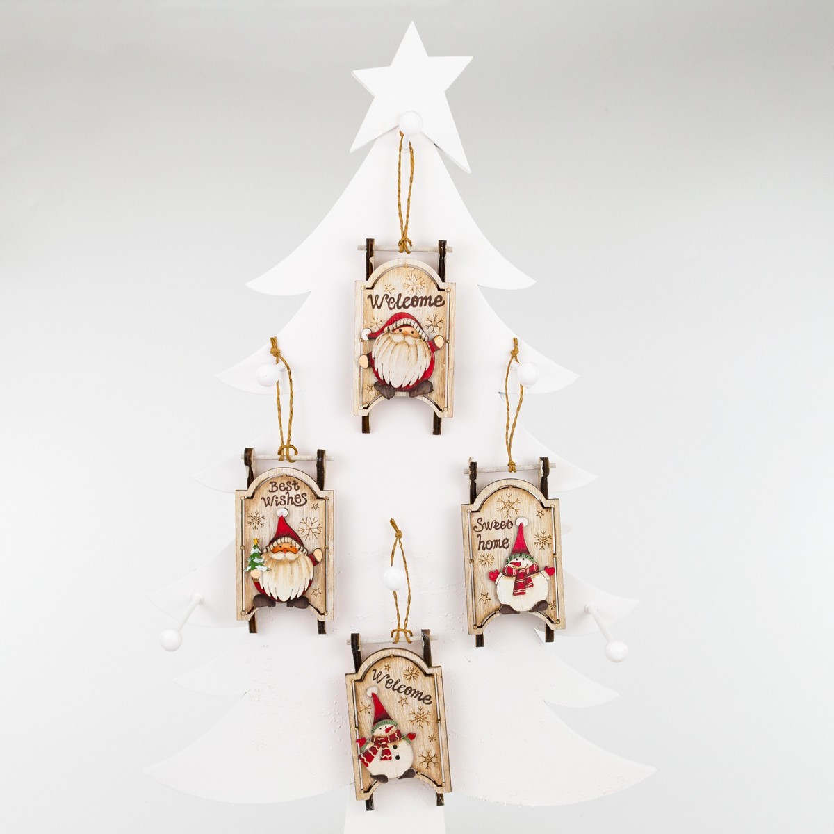 Украшение подвесное Санки натуральный арт.к000026731 по цене 