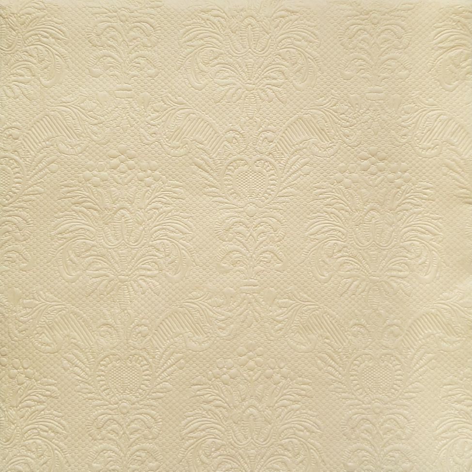 Салфетки бумажные Барокко Шампань 33х33см 3-х слойные 16л арт.37546 по цене 