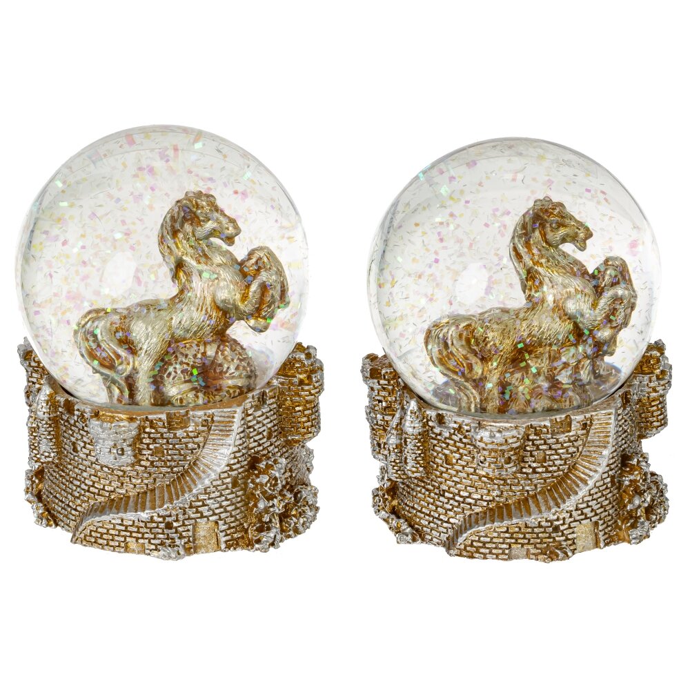 Фигурка в стекл шаре Лошадь 4,5х4,5х7см, 2в арт.823316 по цене 