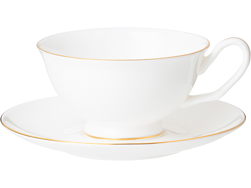 Пара чайная Лефард Классик Белый 250мл фарфор арт.85-830 по цене 