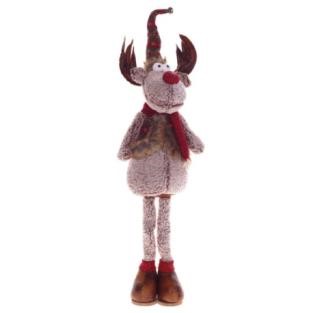 Игрушка набивная Лось с колпаком 28х20х93см по цене 