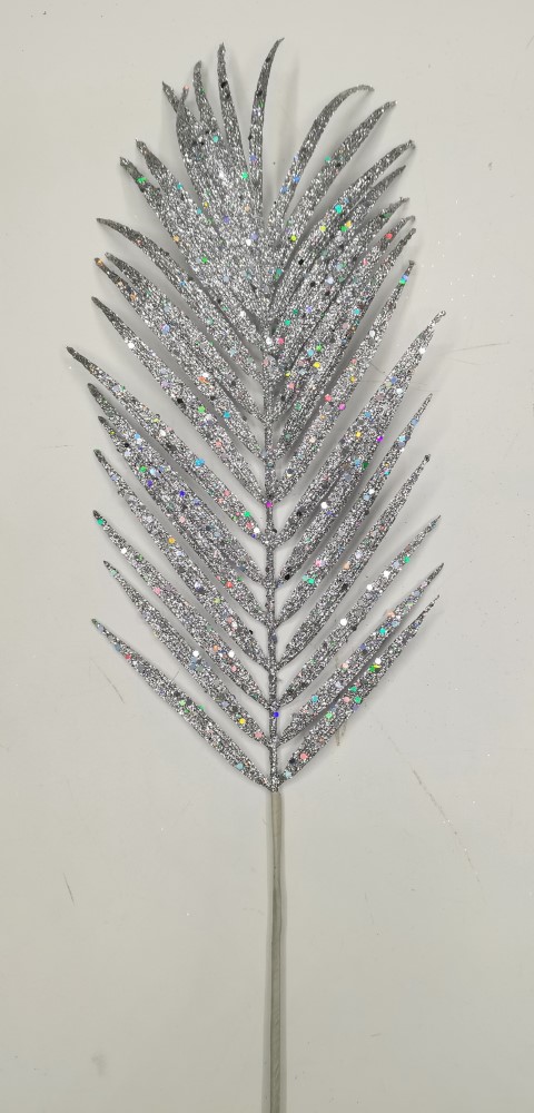 Изделие декоративное Ветка с глиттером 77см серебряный арт.к000026368 по цене 