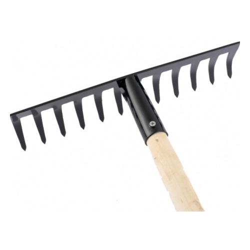 Грабли Сибртех стальные, 12 прямых зубьев, деревянный черенок 300х1300мм по цене 