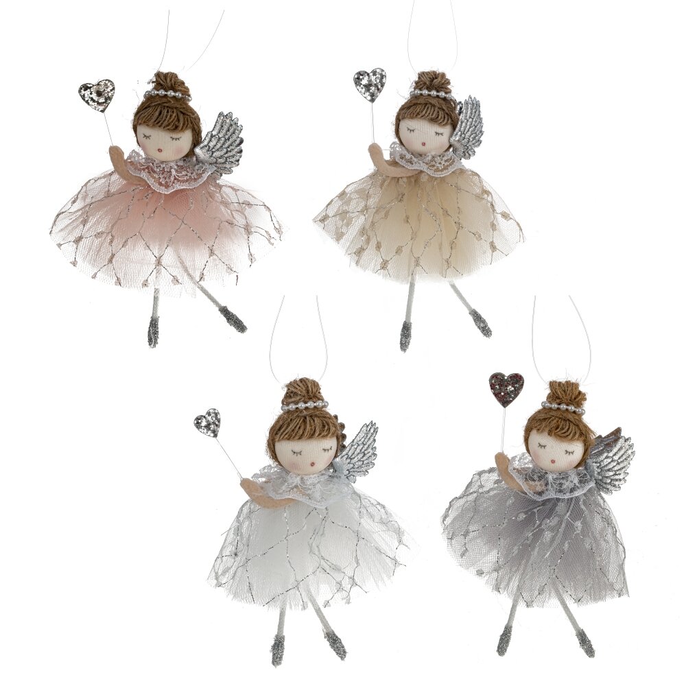 Изделие декоративное подвесное Ангел 7х3х15см 4в. арт.791281 по цене 