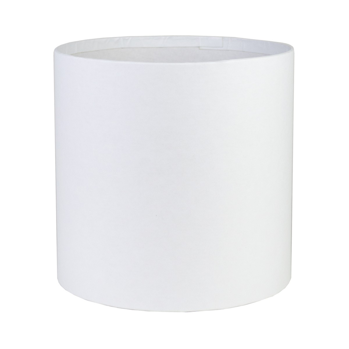 Коробка подарочная круглая без крышки 16x16см, белый по цене 